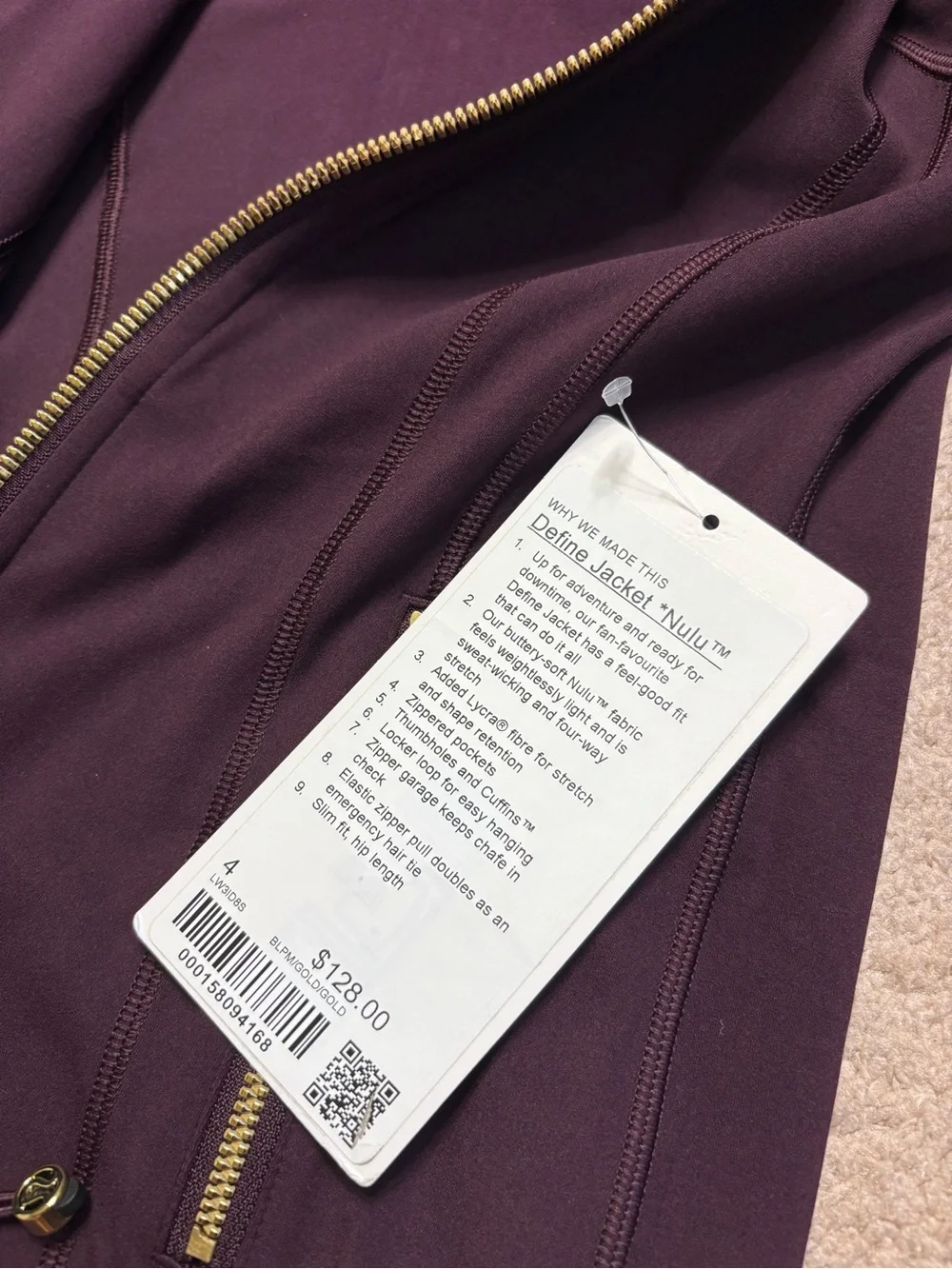 Authentic Lululemon Define Jacket Nulu